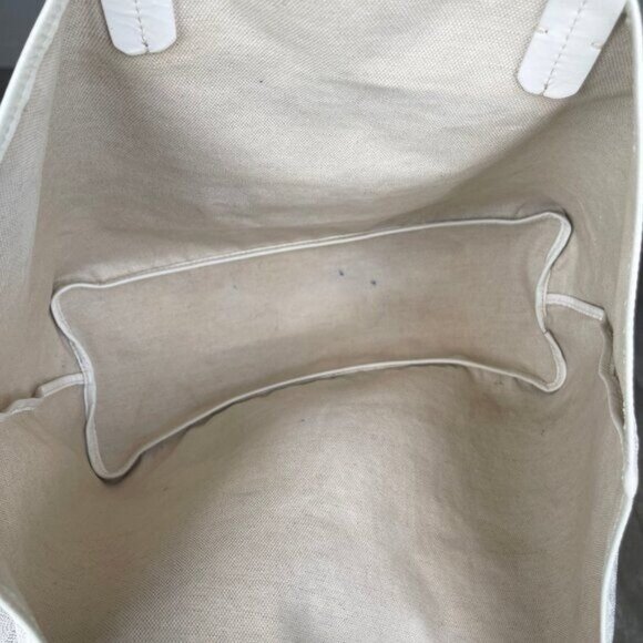 Authentic Goyard Goyardine Saint Louis PM White Shoulder Tote Bag & Pouch Wallet - Picture 12 of 14